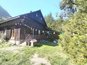 Châlet 8 personnes + grand terrain et rivière
